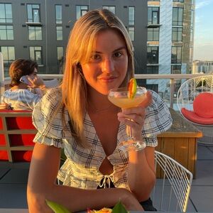 Finders Keepers Monochrome Checkered Blouse